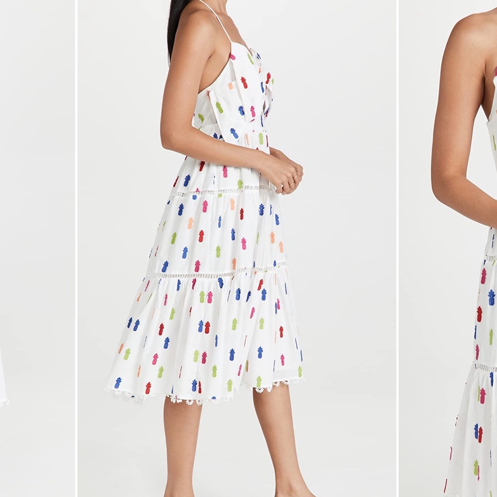 FARM RIO**Multicolor Pineapple Midi Dress***XS,S $389 - Picture 3 of 9